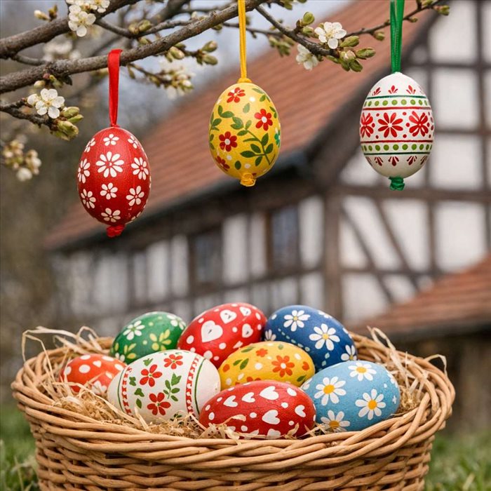 Œufs décorés en Allemagne : origines et traditions de Pâques