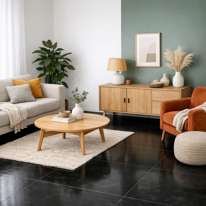 Quelle couleur choisir avec un sol noir ? Idées déco et conseils