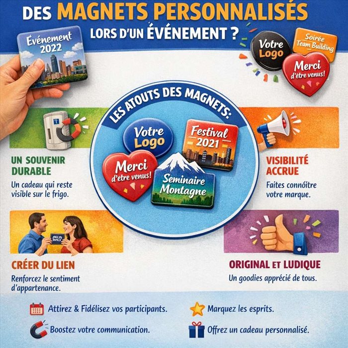 Pourquoi distribuer des magnets personnalisés lors d’un événement ?