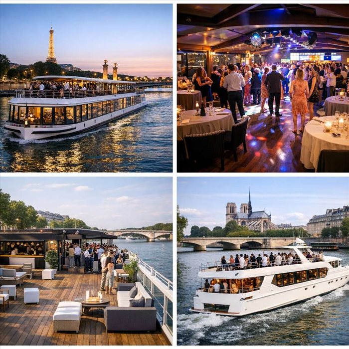 Privatiser un bateau ou une péniche pour 80 à 150 personnes