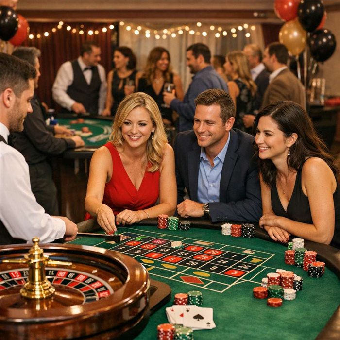 Soirée casino factice pour 50 personnes : guide complet