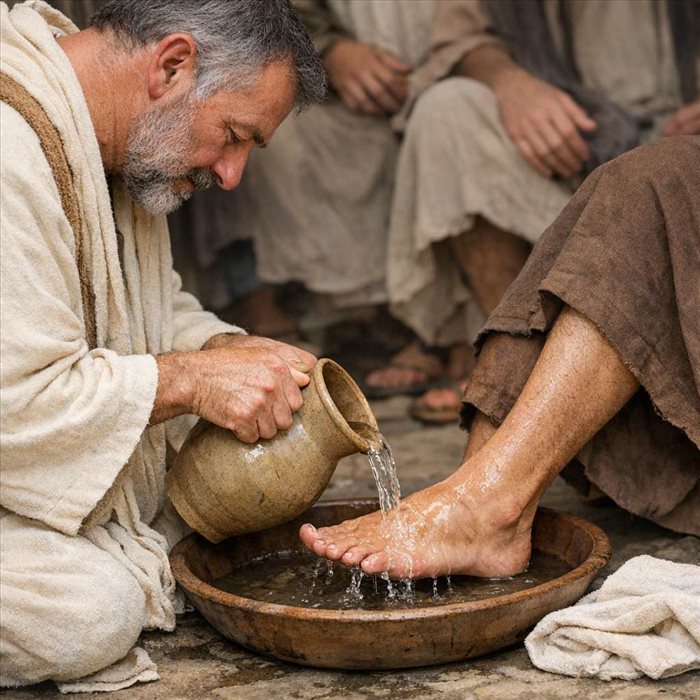 Lavement des pieds le Jeudi saint : sens, origine et symbole