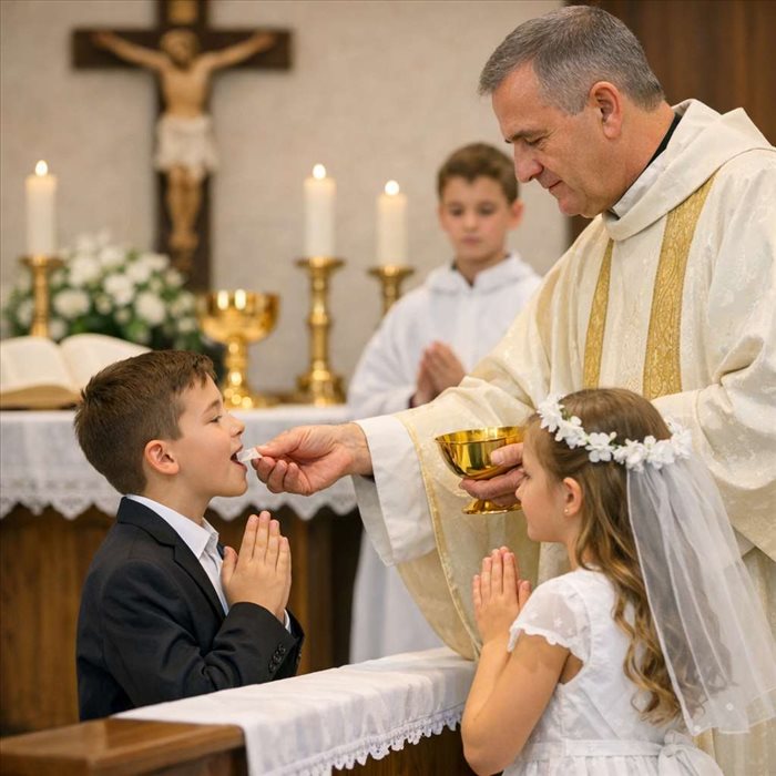Première communion à l’église : déroulement et étapes clés