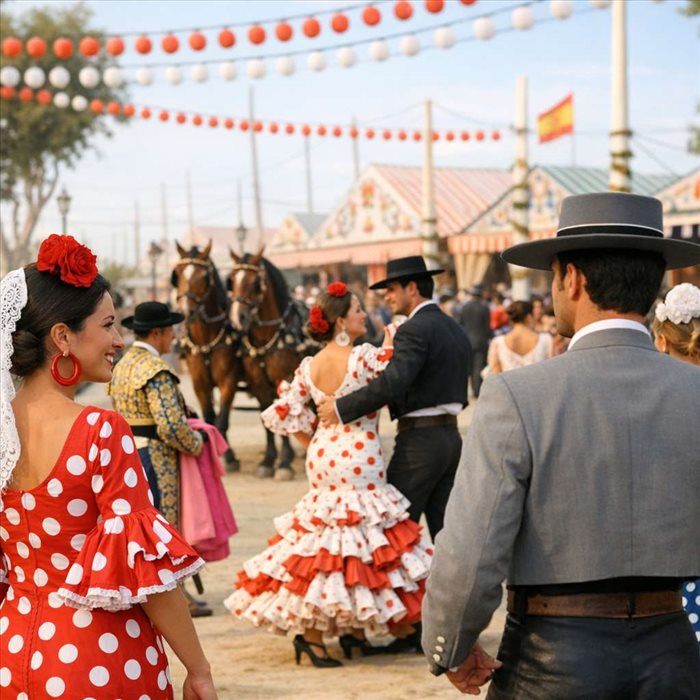 Pourquoi les Espagnols portent-ils des tenues traditionnelles pendant les ferias ?
