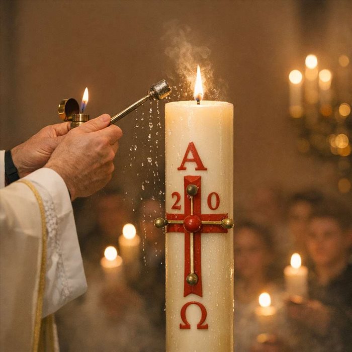 Pourquoi bénit-on le cierge pascal à la vigile pascale ?